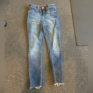 Jennifer Lopez Distressed Blue Skinny Jeans